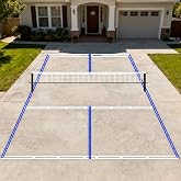 Pickleball Court Marking/Stencil Kit, 44x20 Feet Durable Plastic