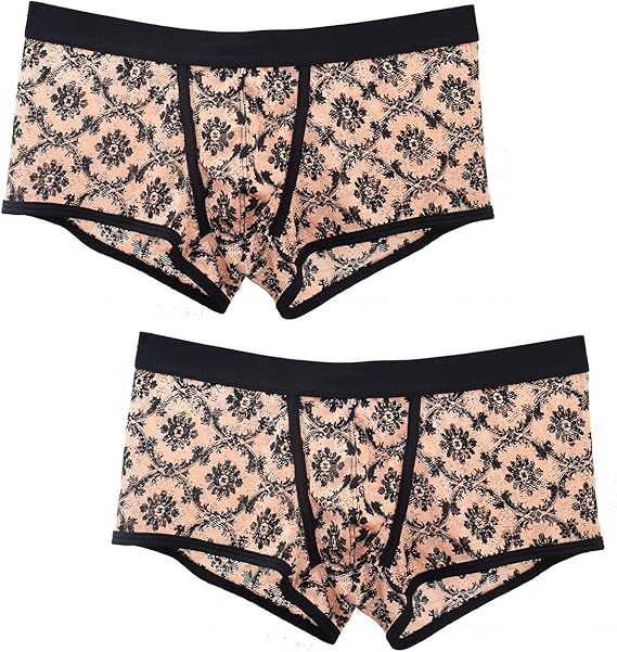 Amazon Makokun 2枚 メンズ下着 レース男性インナー ショーツ ボクサー 超セクシー レース花柄 芸術スタイル 魅力的 通気性 ブリーフ ローライズ 高フォーク 快適 ファッション 抗菌性 プレゼント 誕生日 男の子 彼氏 ボクサー 通販