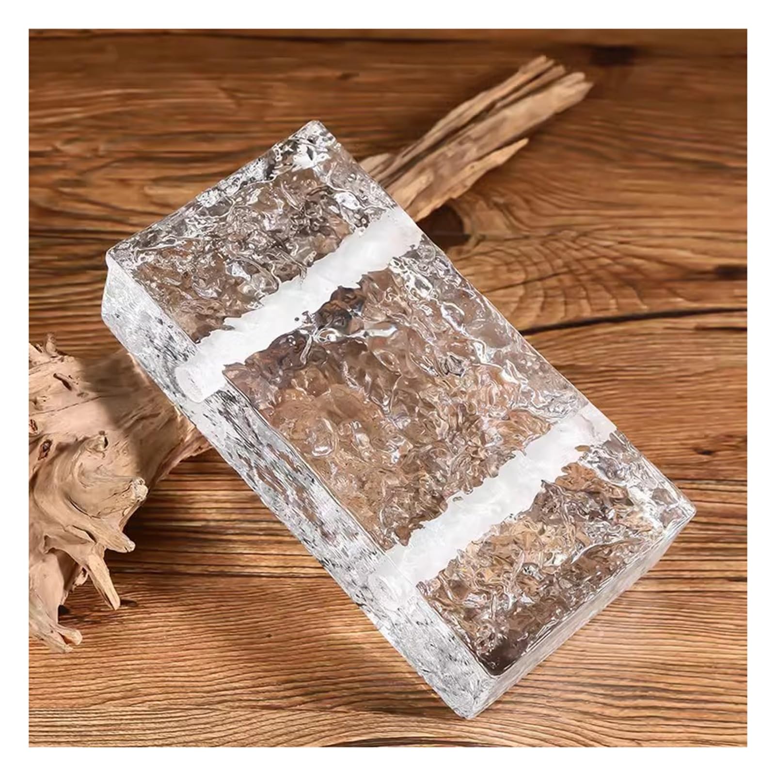 EMCXXCJQ Glass Blocks Transparent Solid Glass