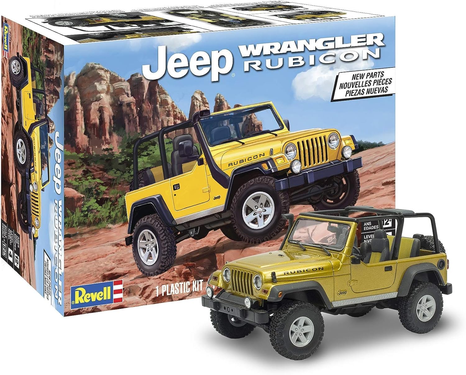 Revell Monogram 14501 - Jeep Wranger Rubicon Special Release Edition - 1:25 Scale - Unbuilt/Unpainted Plastic Model Kit