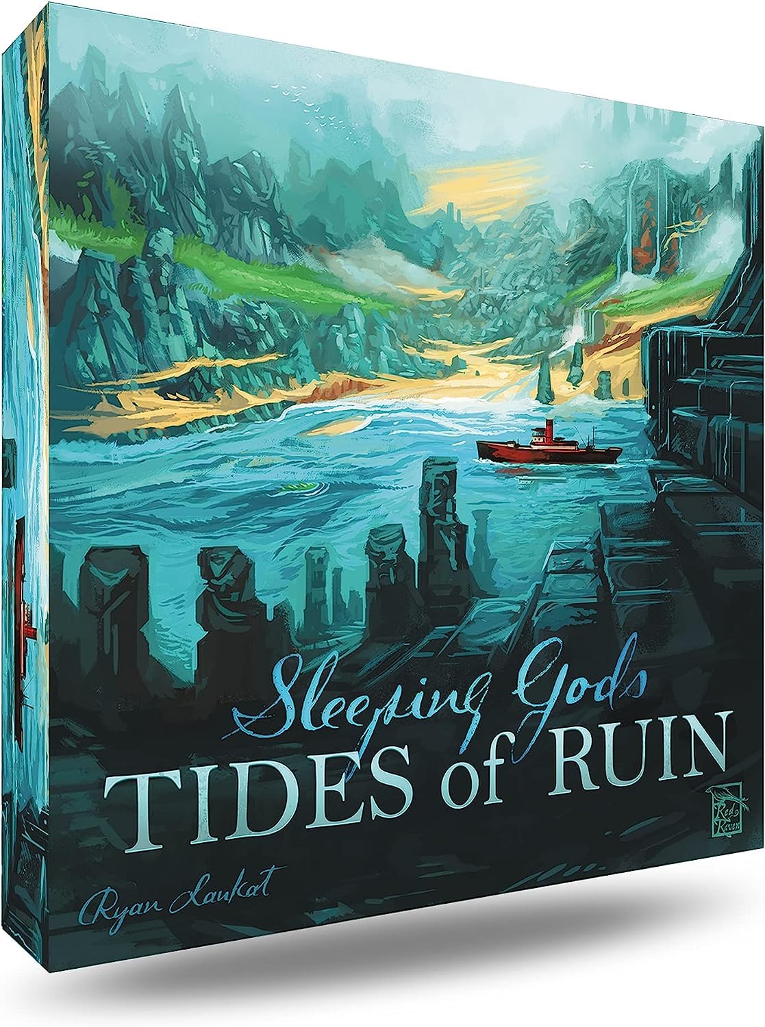 Red Raven | Sleeping Gods: Tides Of Ruin Expansion | Board Game | Ages 13+ | 2-4 Players | 1+ Hours Playing Time