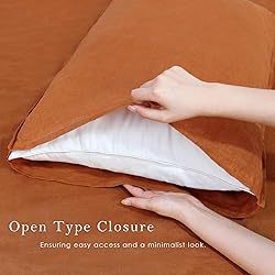 Triton Linen 100% Linen Pillow Cases Standard Size