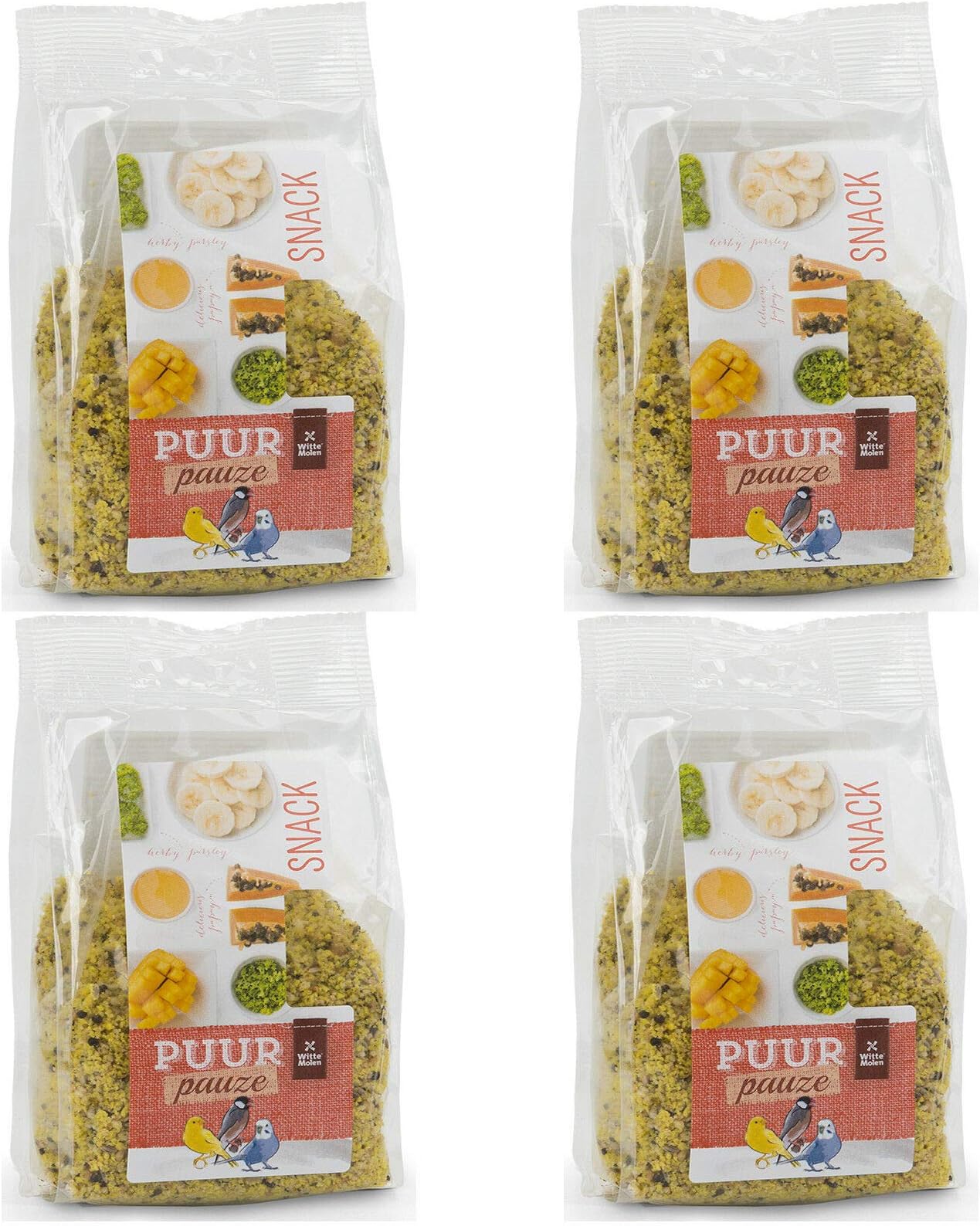 Puur Fruit & Herb Crumble 200g - Bird Treat Snack Eggfood Rearing Food - 4 PACK