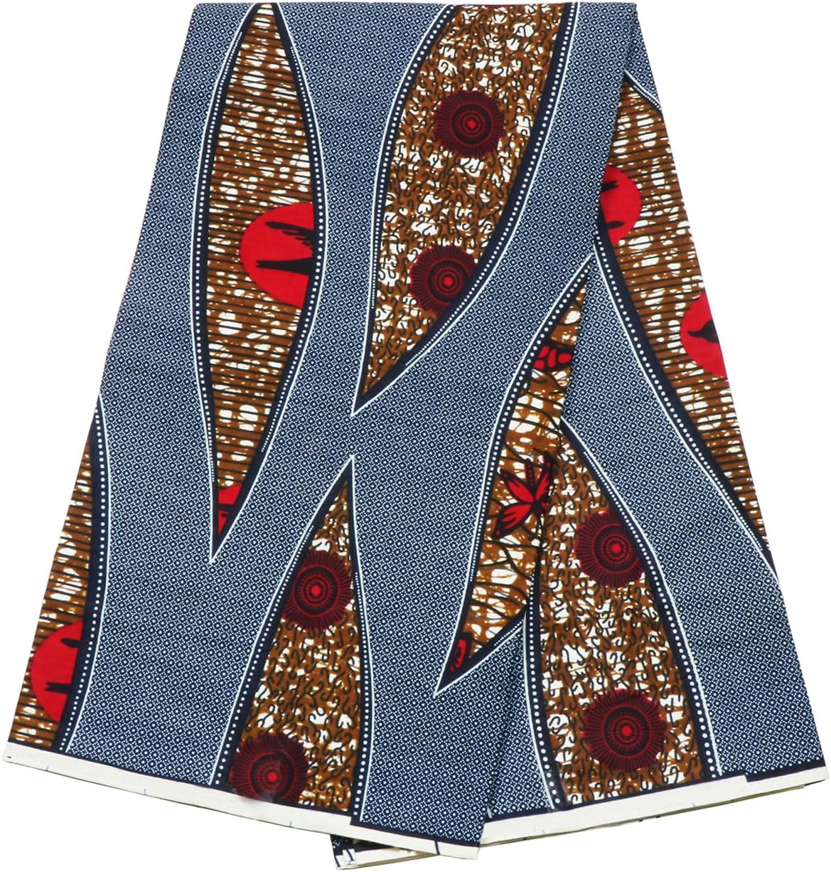 African ankara Wax Print fabric high Quality 100% Cotton Fabric 6 YARDS for sewing African wedding dress (multiple color)