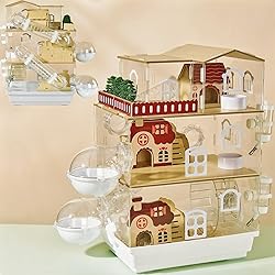 17 in 1 Clear Acrylic Hamster Cage with All