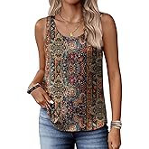 Zeagoo Silk Satin Tank Tops for Women Scoop Neck Sleeveless Camisole Tops 2026 Summer Basic Blouses