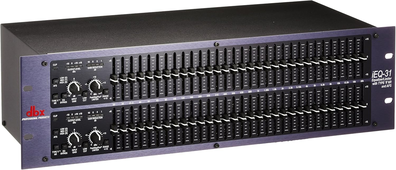 dbx iEQ31 Intelligent Dual 31Band Graphic Equalizer with AFS Musical Instruments