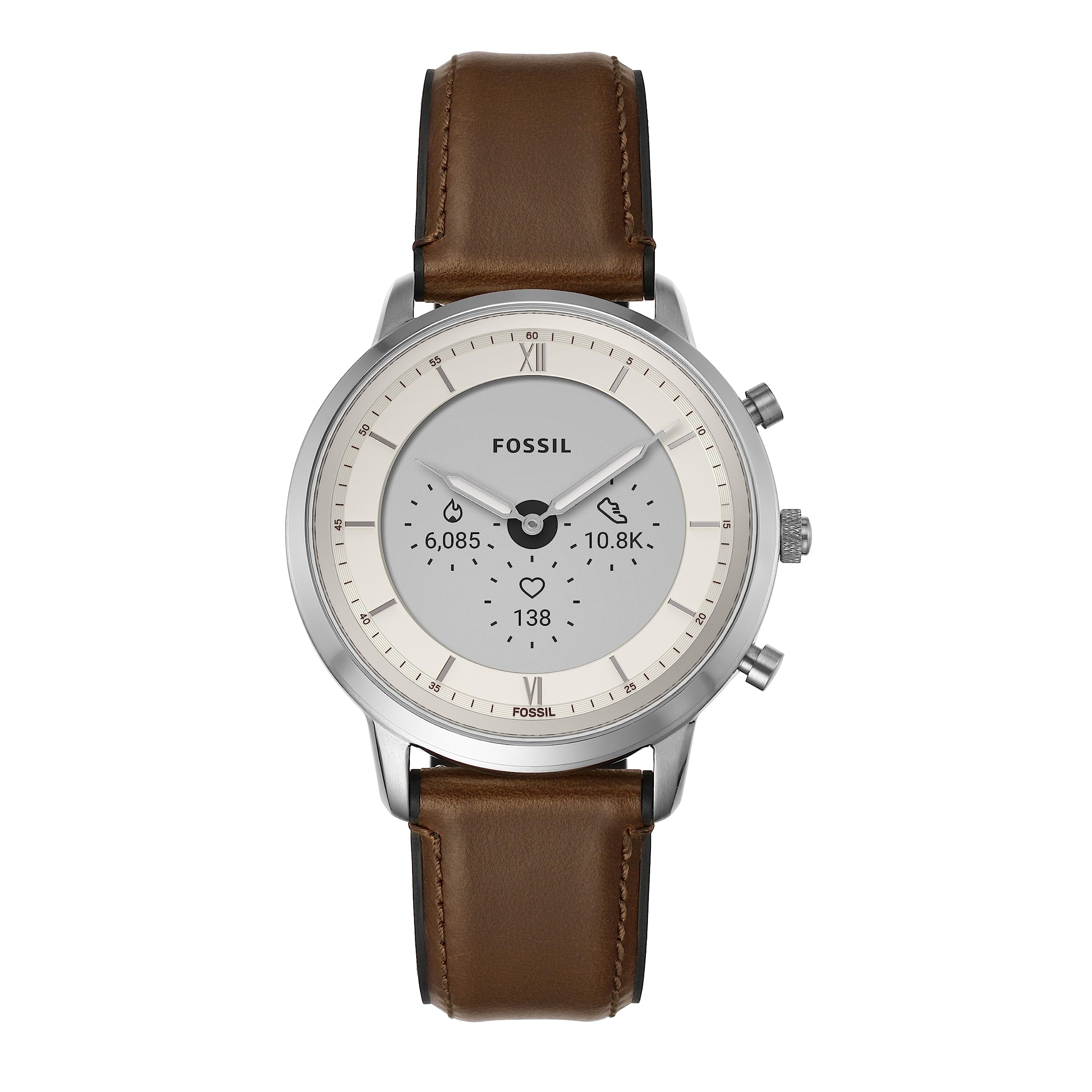Fossil Men's Neutra Gen Hybrid 44mm Stainless Steel And Leather