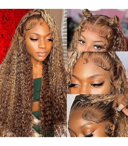 Amazon.com : ZZMDS 34 Inch 13x6 Deep Wave Lace Front Wigs Human
