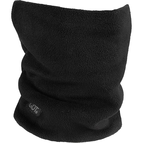 TOP HEADWEAR Fleece Convertible Neck Gaiter - Black at