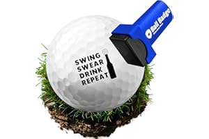 HODL 21 Ball Badge - Golf Ball Stamp (The Funny Series), Golf Ball Marker, Reusable Golf Ball Marking Tool to Identify Golf Balls