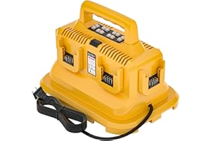 DMMNS 6-Ports Rapid Battery Charger Station,Replacement for Devvalt 20V/60V Battery Charger,Compatible with Devvalt 20V/60V F