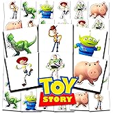 Toy Story Tattoos for Kids Party Favors Bundle - 72 Pc Individual Tattoos | 2" Pre-Cut Woody and Buzz Lightyear Temporary Tattoos for Kids Boys Girls Bulk (Toy Story Birthday Party Supplies)
