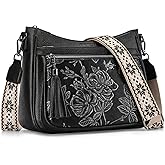FORUWISH Anti theft Travel Trendy Crossbody Bags For Women Waterproof Quilted Vegan Leather Medium Crossbody Purses For Women