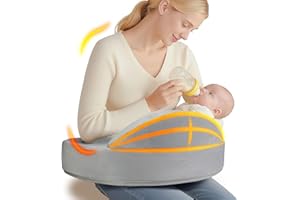 Memory Foam Nursing Pillow - Pioneering Safety Fence-Plus Size Breastfeeding Pillow for Ergonomic Comfort & Support-Easier an