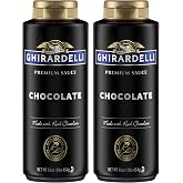 Ghirardelli Chocolate Sauce, Black Label 16oz Squeeze Bottle (Pack of 2)