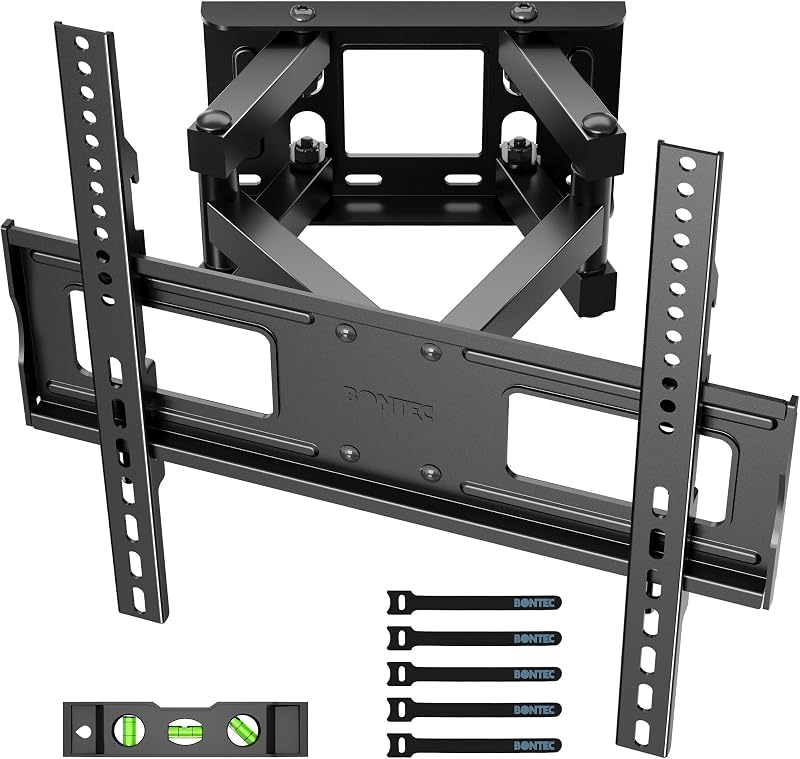 BONTEC Wall Mount 23–70 Inch Full Motion TV Bracket Up to 45kg 400x400 VESA