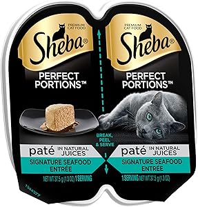 Mars Sheba Perfect Portions Premium Pate Entree Wet Sea Cat Food, 2.6 oz