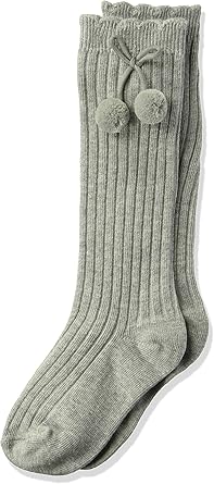 baby knee high socks with pom poms
