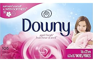Downy, Fabric Softener Dryer Sheets, April Fresh, 105 Count