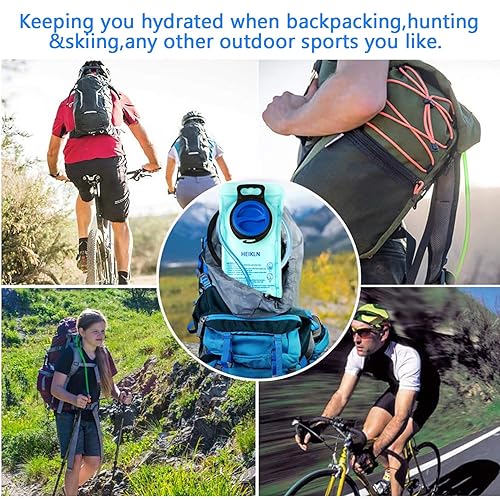 Hydration Bladder Liter,Water Bladder for Hiking Backpack,Leak Proof  Water Bladder Bag, BPA Free Military Wa