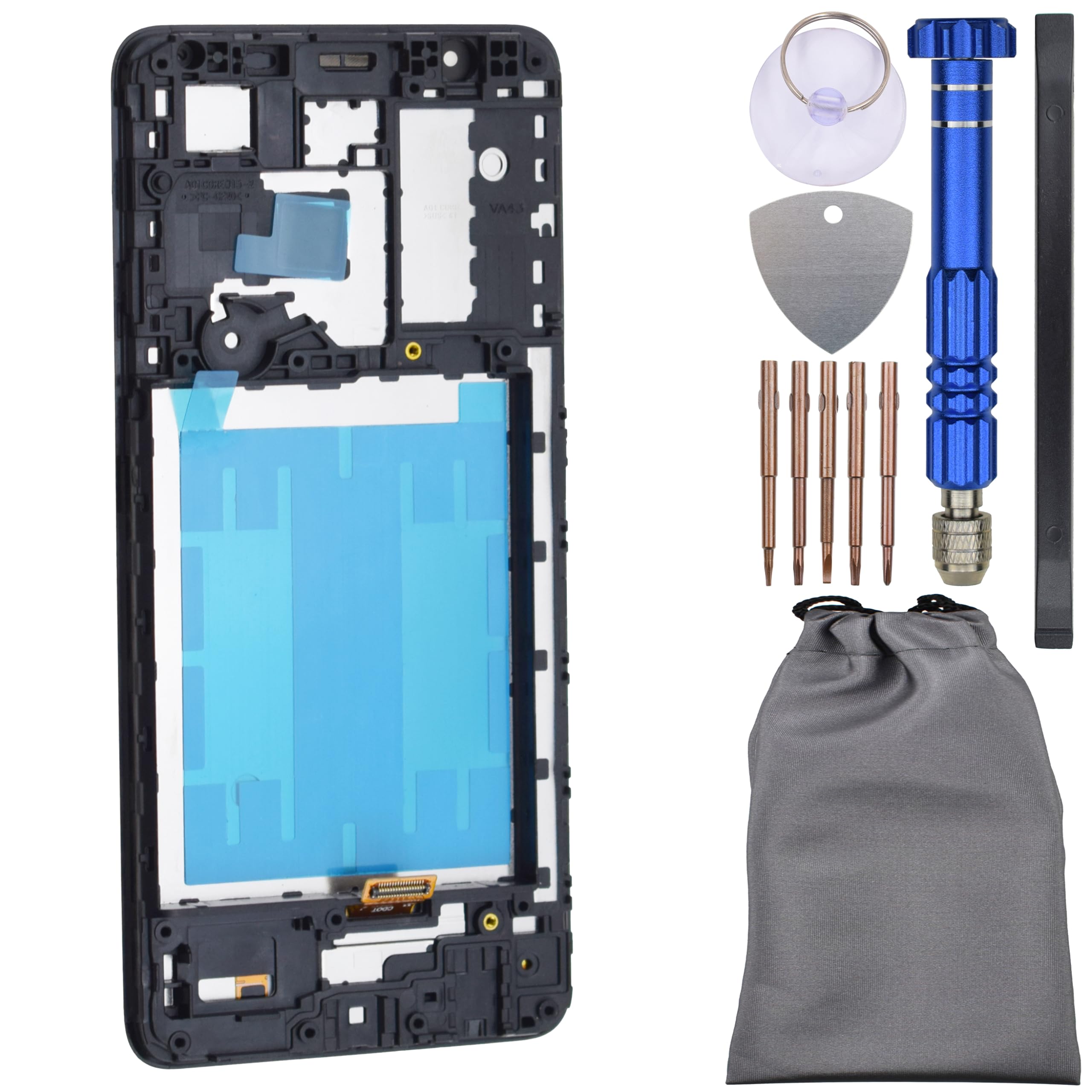 Photo 1 of Complete Screen Display Touch Replacement with Screen Frame for Samsung Galaxy A01 Core A3 Core Black 5.3"