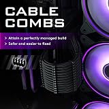 EZDIY-FAB PSU Cable Extension Sleeved Custom Mod GPU PC Power Soft Nylon 300MM view 3