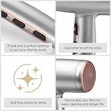 BaByliss Cosmos Compact Lightweight Hair Dryer 2100W Silver D580DU view 3