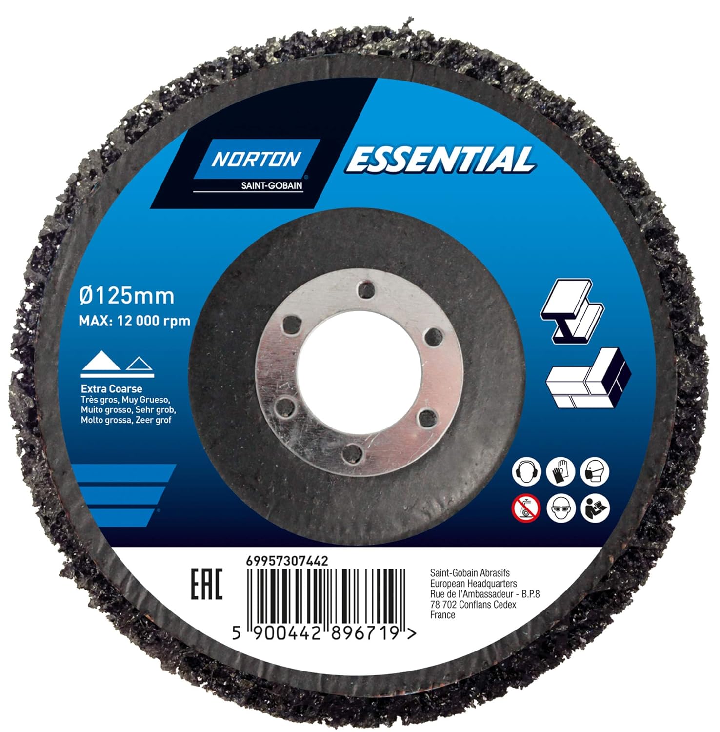Rapid Strip Discs with backing NortonEssential125x Amazon.co.uk