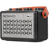 GOKKO GO-6 Tripper 20W Portable Guitar Amp with Bluetooth and Effects | 2 x 10W speakers, Delay, Chorus and Distortion, 3 pedal power outputs, and headphone jack.