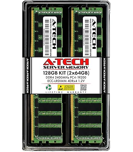 A-Tech 16GB DDR4 3200MHz PC4-25600 ECC RDIMM 2Rx8 Dual Rank 1.2V
