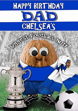 Geburtstagskarte Fur Dad Chelsea Fussball Sport Nut Amazon De Burobedarf Schreibwaren