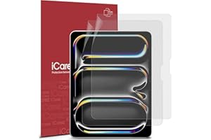 iCarez Screen Protector for Apple iPad Pro 13 inch 7th Generation 2024 & iPad Air 13 inch 6th Gen 2024, Anti-Glare Matte Reduce Fingerprint Bubble Free Face ID & Apple Pencil Pro Campatible 2-Pack