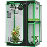 VIVOSUN 2-in-1 4x3 Grow Tent 48"x36"x72" Mylar Clone Chamber Tents | Multi-Chamber Clone Design, 100% Reflective Mylar Interior, Floor Tray for Indoor Hydroponic Growing