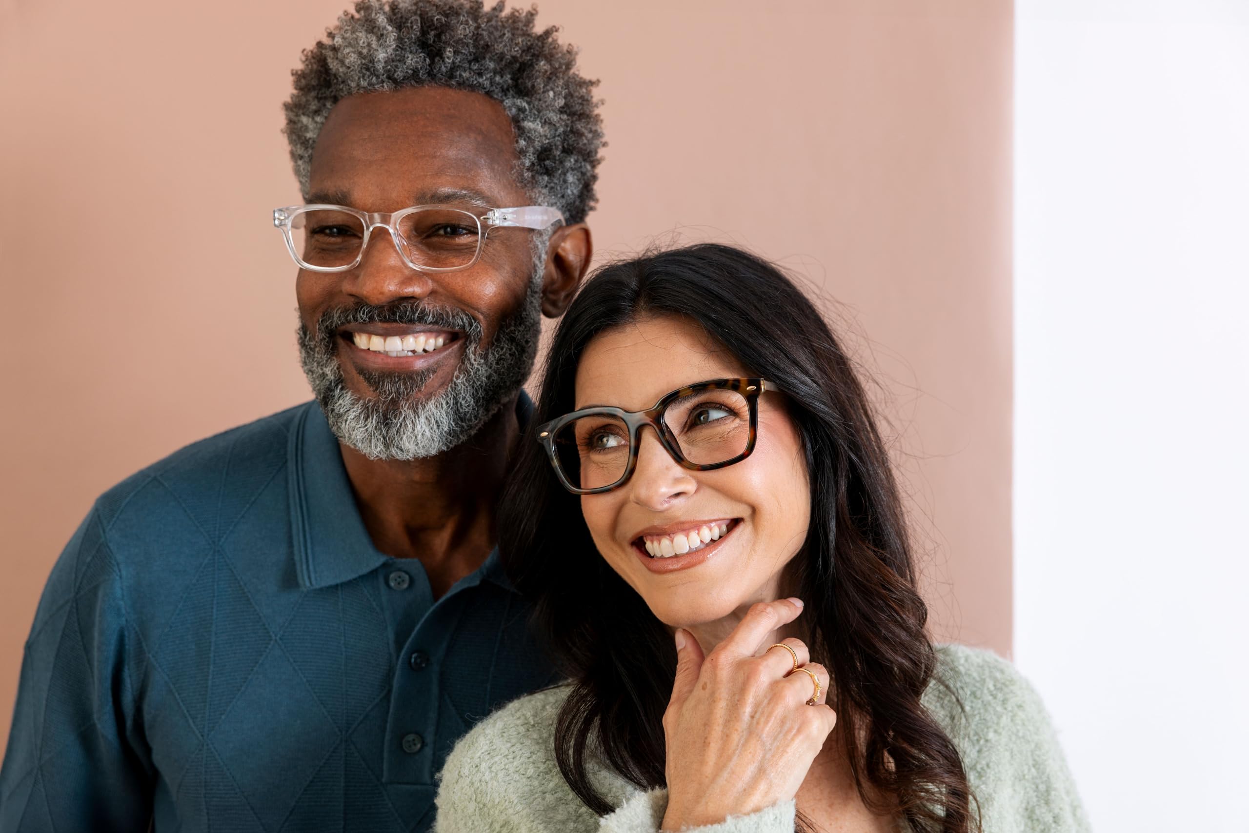 Peepers by PeeperSpecs Clark Blue Light Blocking Reading Glasses, Clear +4.00