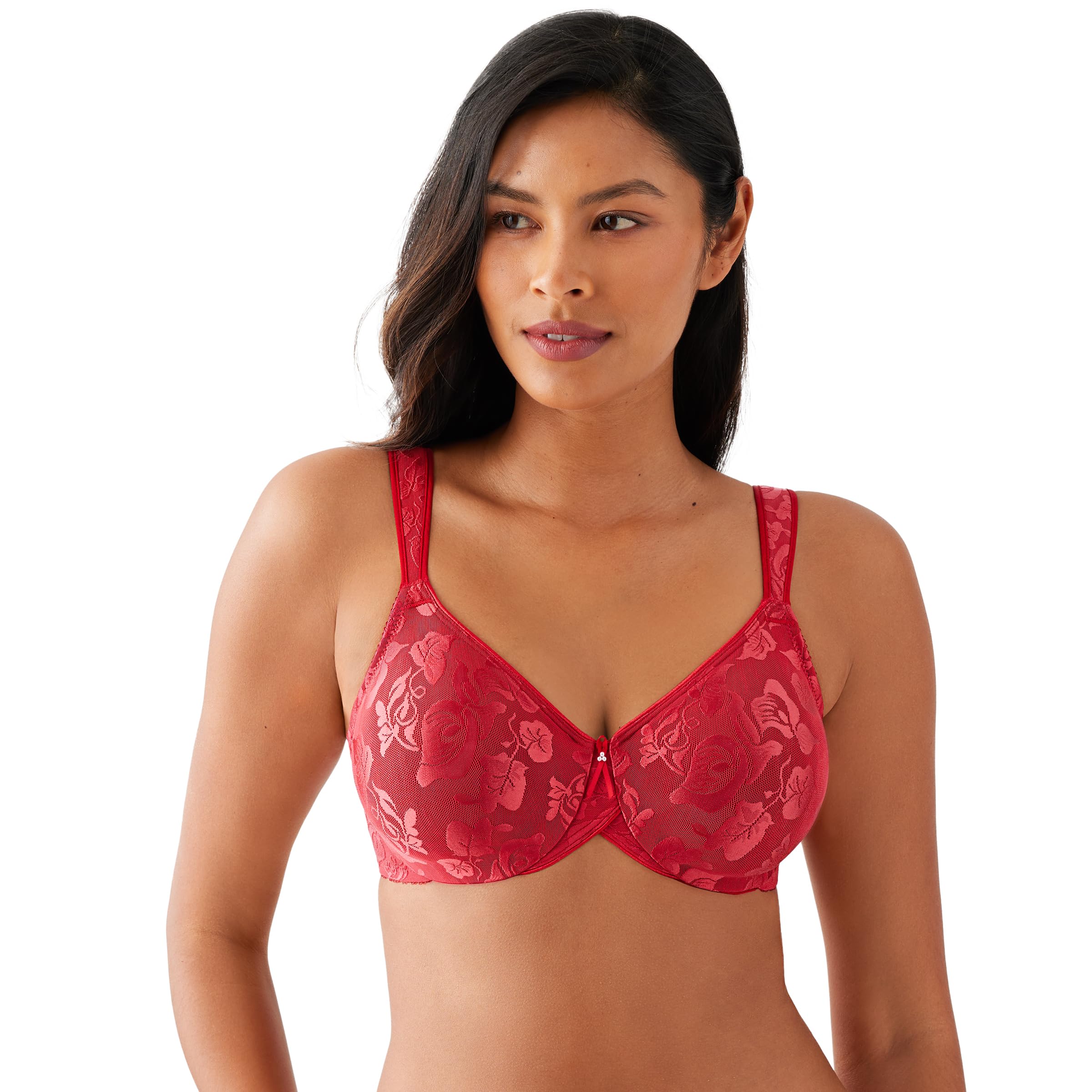 Wacoal Women’s Awareness Unlined Full Figure Underwire Bra, Equestrian Red, 38H