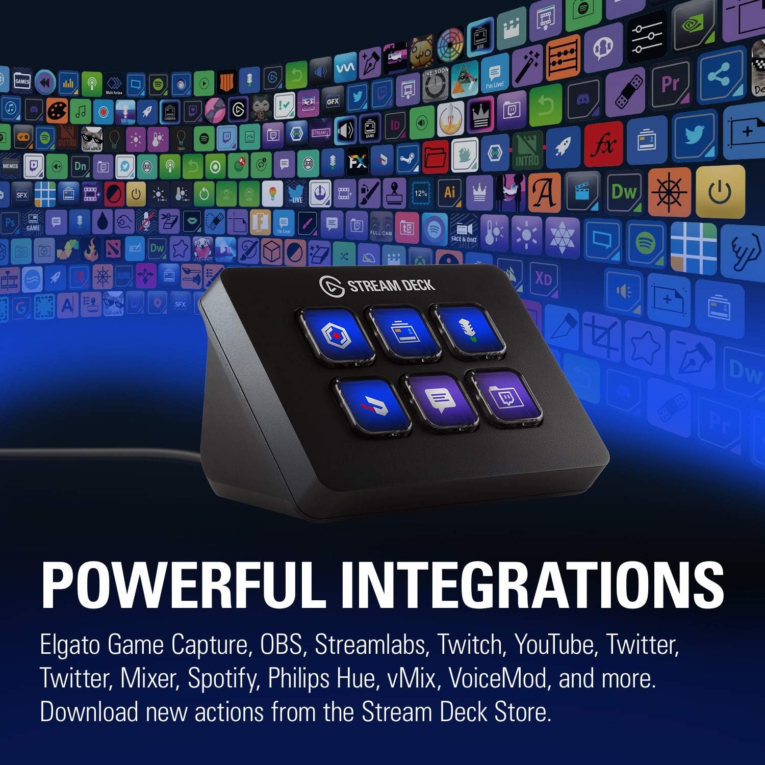Elgato Stream Deck Mini - Compact Live Production Controller with 6 Customizable LCD keys, Trigger Actions in OBS Studio, Streamlabs, Twitch, YouTube and More: Computers & Accessories