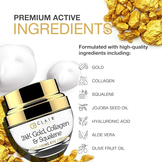 24k gold collagen & squalane eye serum