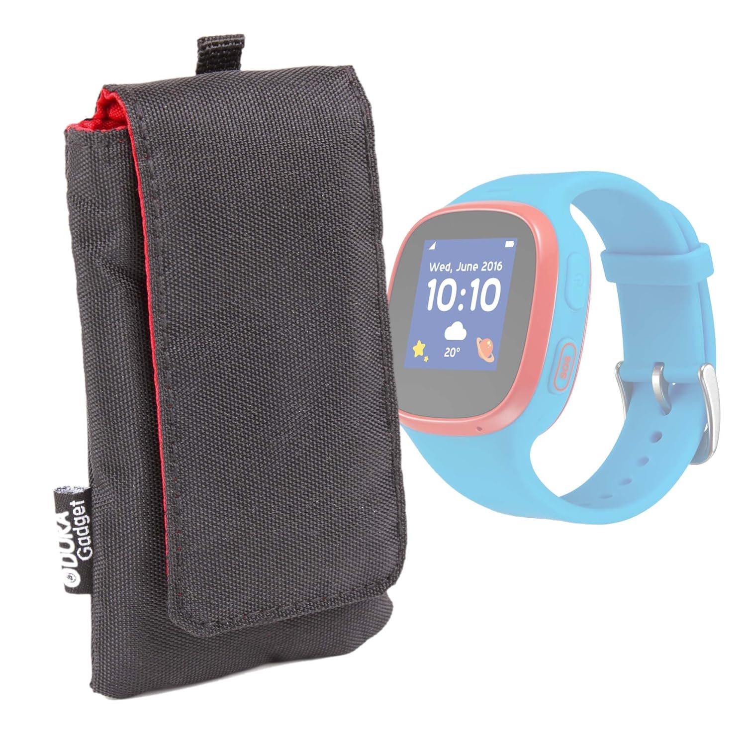 DURAGADGET Funda Acolchada Negra Para Smartwatch Fitbit ...