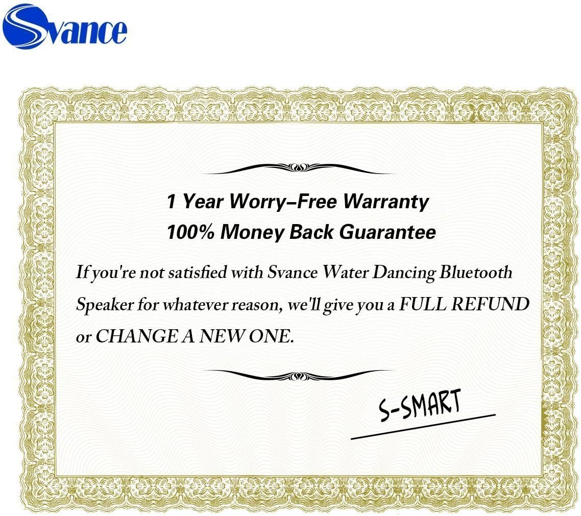 svance dancing water speaker