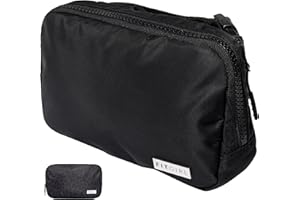 FITGIRL - Crossbody Bags for Women, Fanny Pack Mini Cross Body Bum Bag, Sling Waist Belt for Fitness Gym Accessories Workout Training Running Work, Gifts for Women, Travel Essentials Makeup (Black)