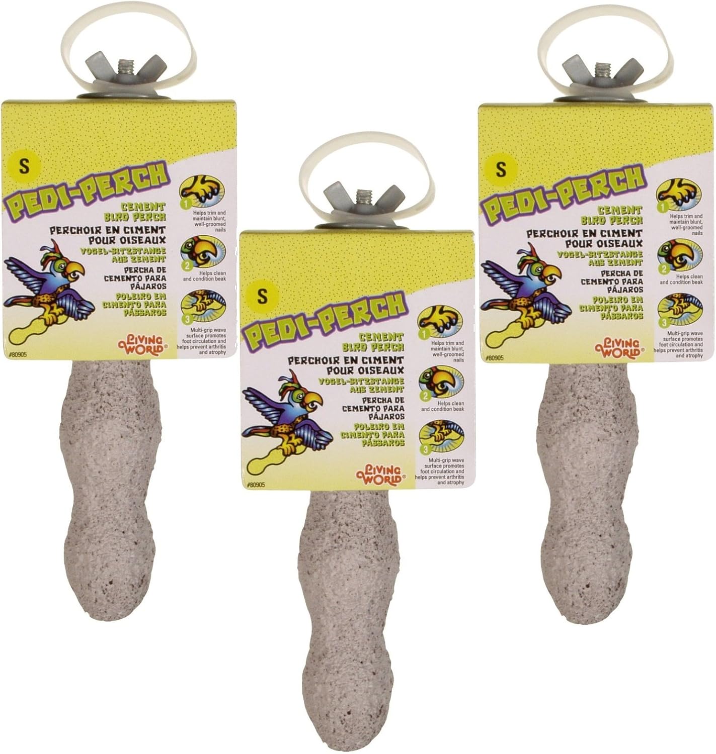 Living World Pedi-Perch, Small (3 Pack)