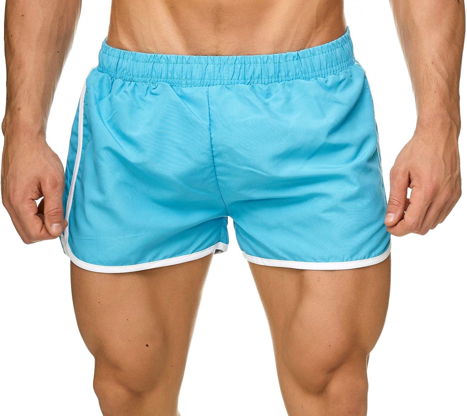 2-in-1 Badehose Herren - Kurze Schwimmshorts Mit Kompressions-Innenhose