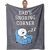 Taigzier Blanket Gifts for Dad from Daughter/Son, Dad's Gift for Birthdays Christmas, Father’S Day Ideas, Birthday Gifts for Dad, Dad’S Snoring Corner Throw Blanket 60”X50”