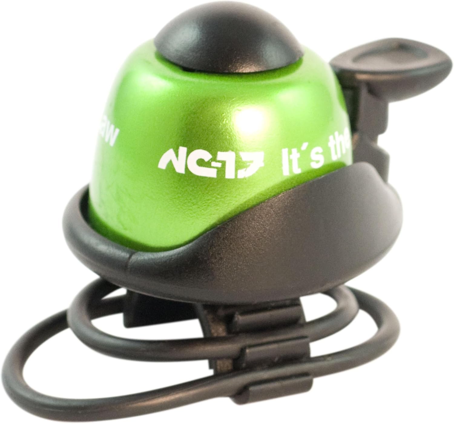 NC-17 Safety Bike Bell/Aluminium Bicycle Bell for all Bikes/Bicycle Horn/clearly audible sound / 6, green
