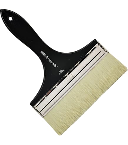 Uxcell 7-Inch Chip Paint Brush – Synthetic Bristle, Wooden Handle, Tin Ferrule, For Walls, Crafts, Stains & Adhesives