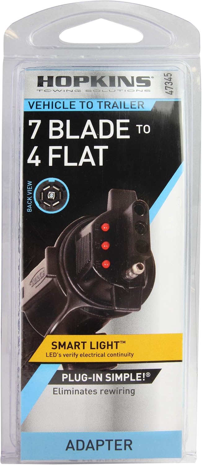 Hopkins Towing Solutions 47345 4 Wire Flat Adapter: Automotive
