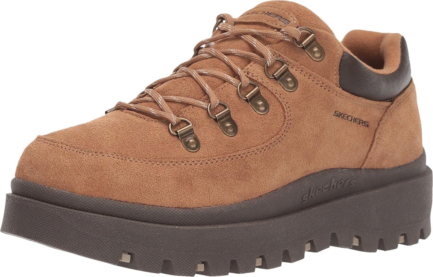  | Skechers Women's Shindigs-Stompin' -Rugged Heritage Style 5-Eye Suede Shoe-Boot Oxford | Oxfords