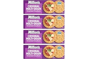 MILTON'S CRAFT BAKERS Milton's Gourmet Crackers, Original Multi-Grain - Non-GMO Project Verified, Natural Ingredients, Kosher, Great for Charcuterie Boards - 8.4 Oz, Pack of 4