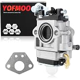 YOFMOO Carburetor Carb 43cc 49cc 2 Stroke Engines 15mm ATV Dirt Pocket Rocket Bike Scooter